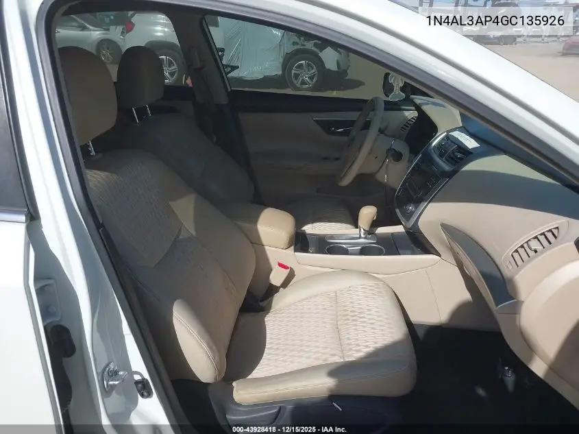 1N4AL3AP4GC135926 2016 Nissan Altima 2.5 S