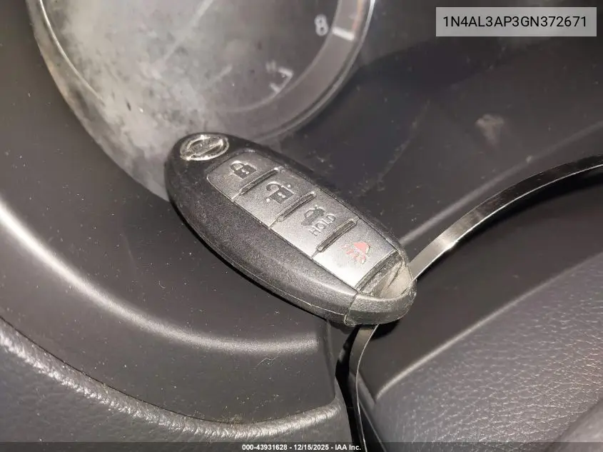 1N4AL3AP3GN372671 2016 Nissan Altima 2.5/2.5 S/2.5 Sl/2.5 Sr/2.5 Sv