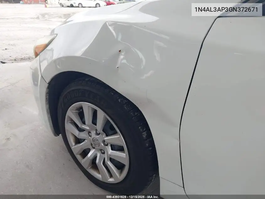 1N4AL3AP3GN372671 2016 Nissan Altima 2.5/2.5 S/2.5 Sl/2.5 Sr/2.5 Sv