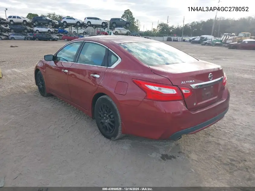 1N4AL3AP4GC278052 2016 Nissan Altima 2.5 S
