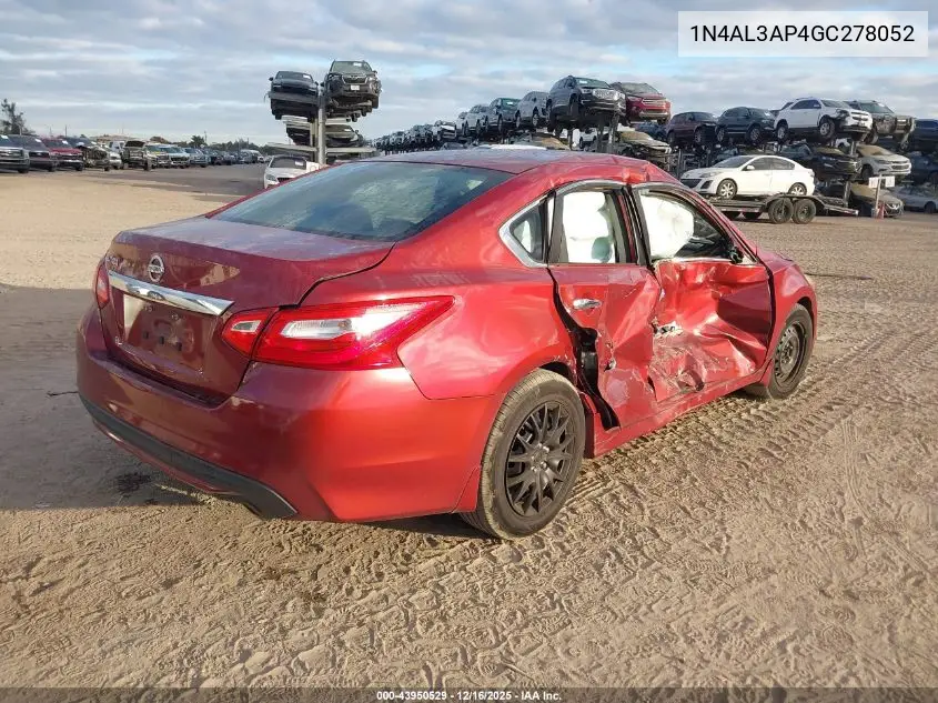 1N4AL3AP4GC278052 2016 Nissan Altima 2.5 S
