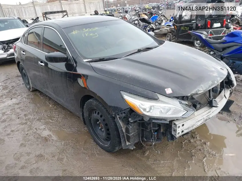 1N4AL3AP2HN351120 2017 Nissan Altima 2.5/S/Sv/Sl/Sr