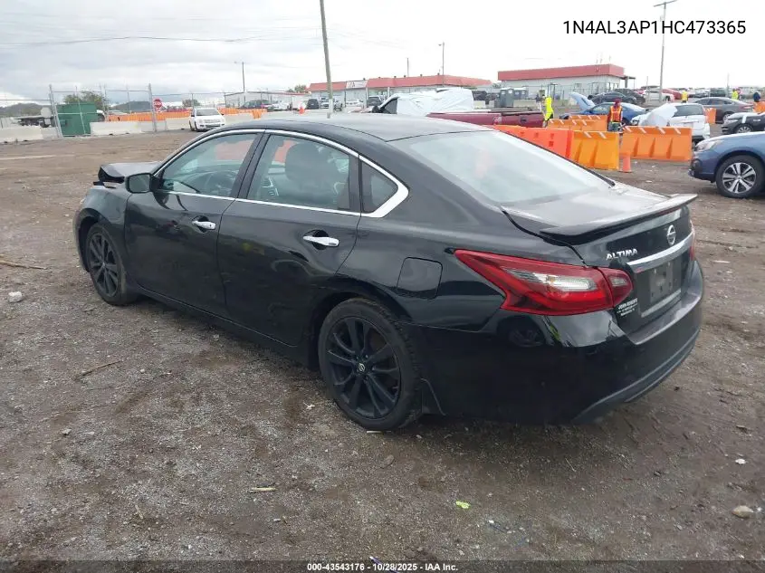 1N4AL3AP1HC473365 2017 Nissan Altima 2.5 Sr