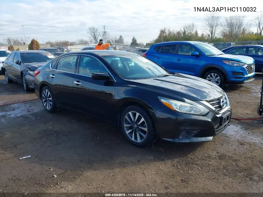 1N4AL3AP1HC110032 2017 Nissan Altima 2.5 Sv