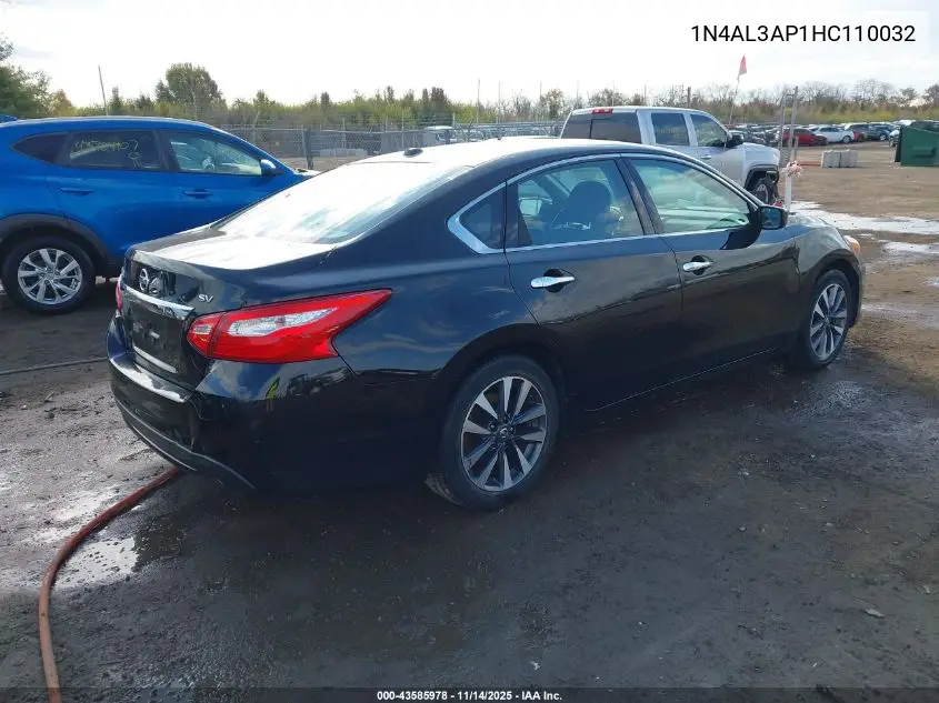 1N4AL3AP1HC110032 2017 Nissan Altima 2.5 Sv