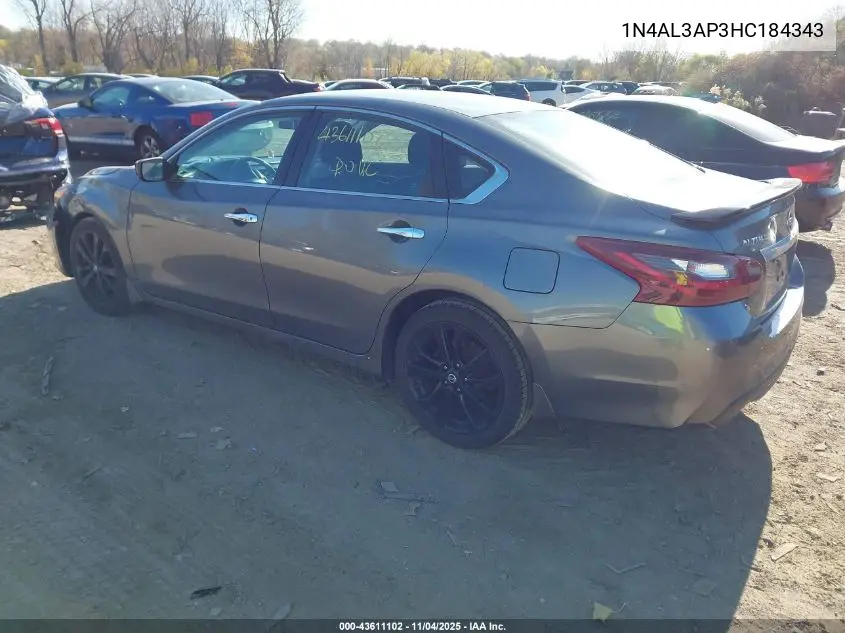 1N4AL3AP3HC184343 2017 Nissan Altima 2.5 Sr