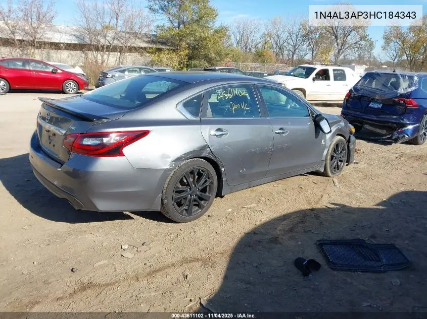 1N4AL3AP3HC184343 2017 Nissan Altima 2.5 Sr