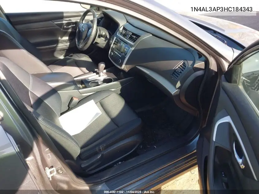 1N4AL3AP3HC184343 2017 Nissan Altima 2.5 Sr