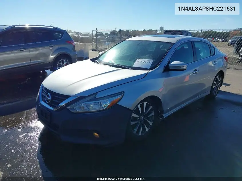 1N4AL3AP8HC221631 2017 Nissan Altima 2.5 Sv