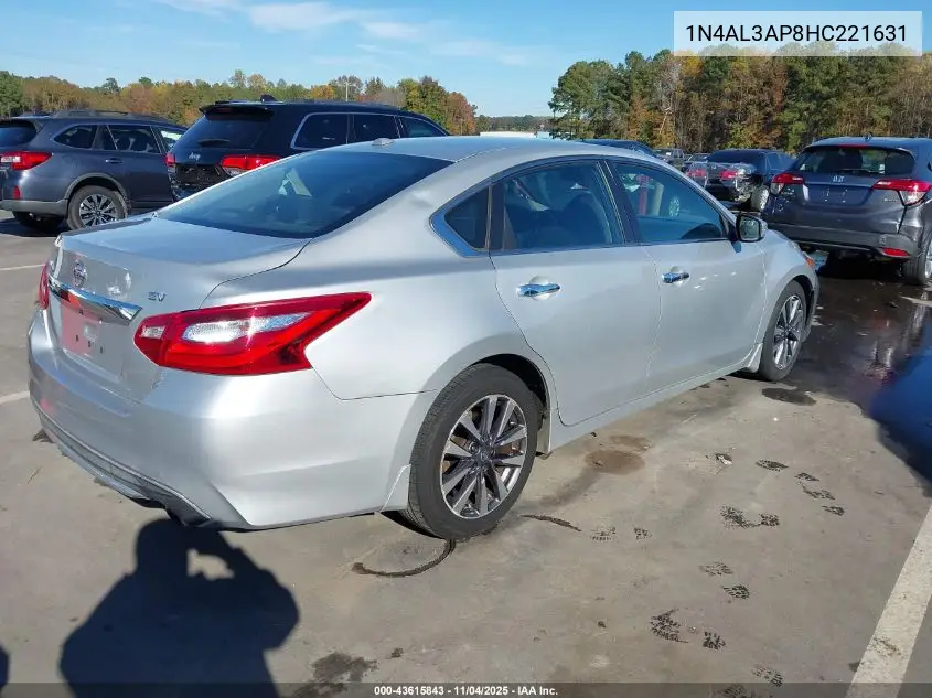 1N4AL3AP8HC221631 2017 Nissan Altima 2.5 Sv