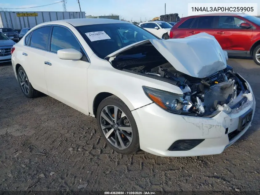 1N4AL3AP0HC259905 2017 Nissan Altima 2.5 Sr