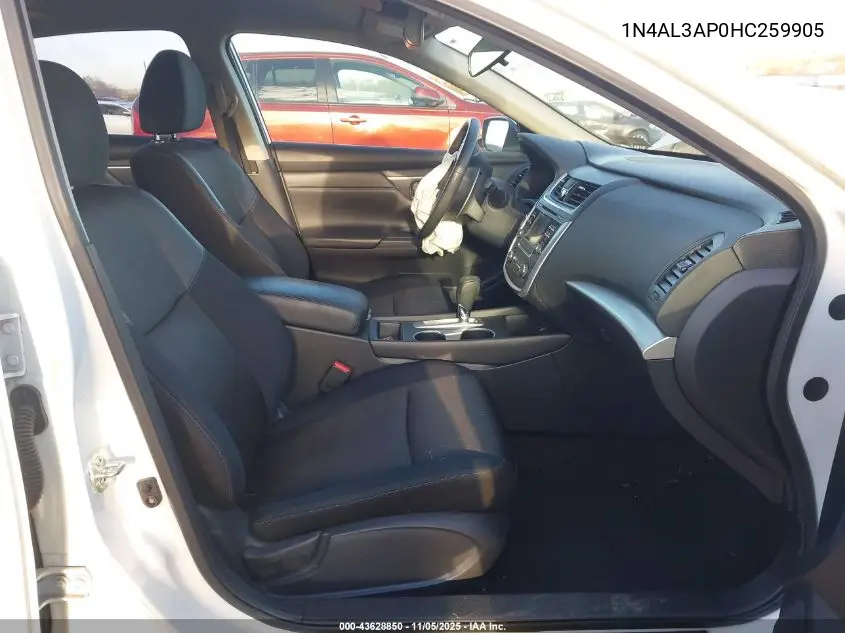 1N4AL3AP0HC259905 2017 Nissan Altima 2.5 Sr
