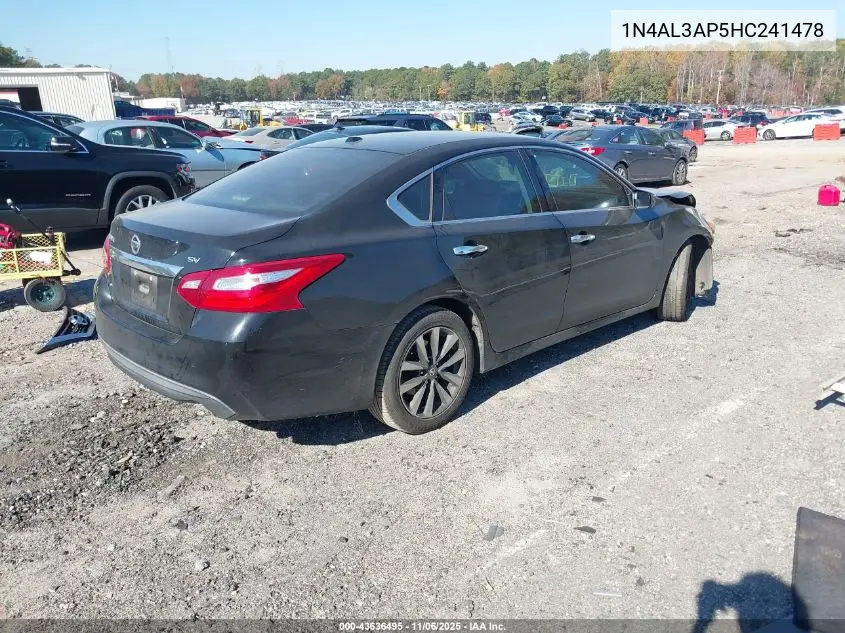 1N4AL3AP5HC241478 2017 Nissan Altima 2.5 Sv