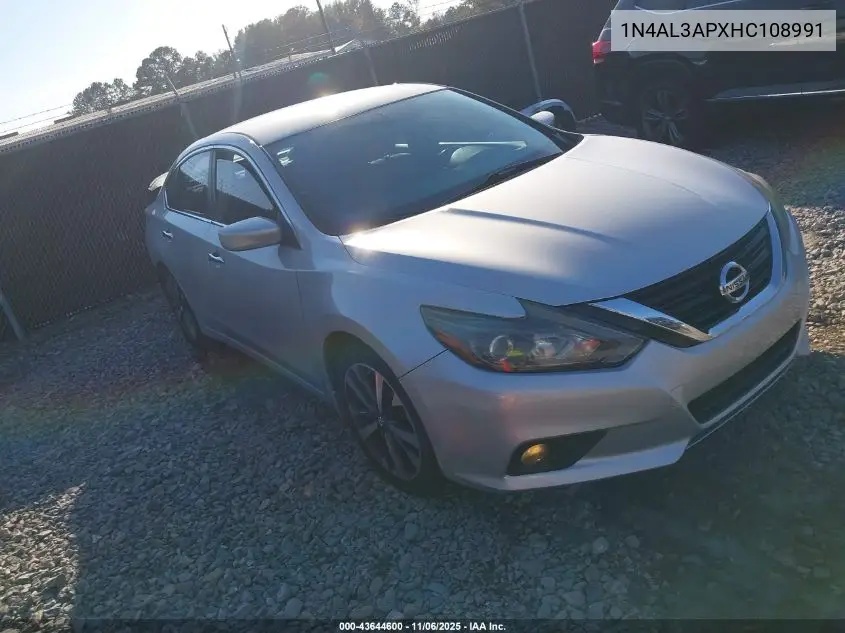 1N4AL3APXHC108991 2017 Nissan Altima 2.5 Sr