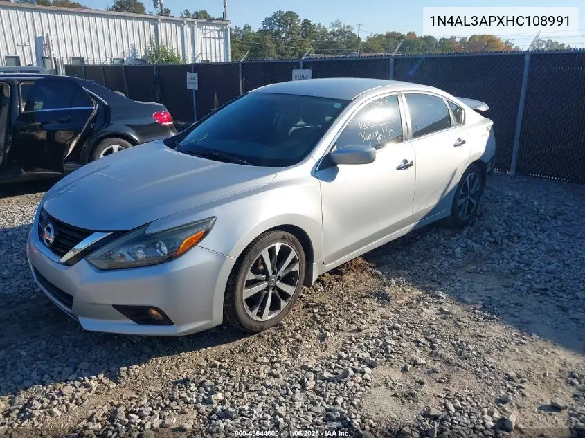 1N4AL3APXHC108991 2017 Nissan Altima 2.5 Sr