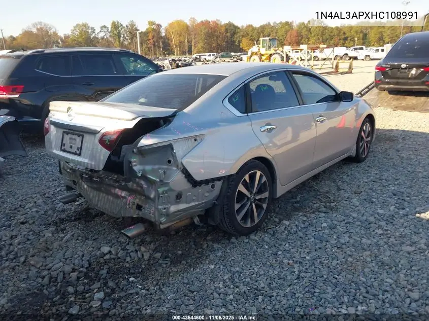 1N4AL3APXHC108991 2017 Nissan Altima 2.5 Sr