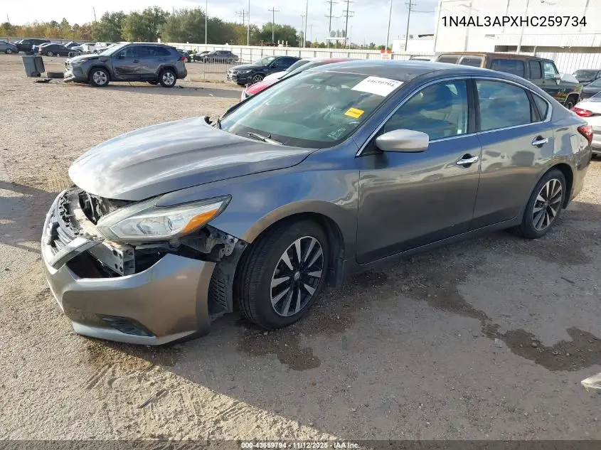 1N4AL3APXHC259734 2017 Nissan Altima 2.5 Sv