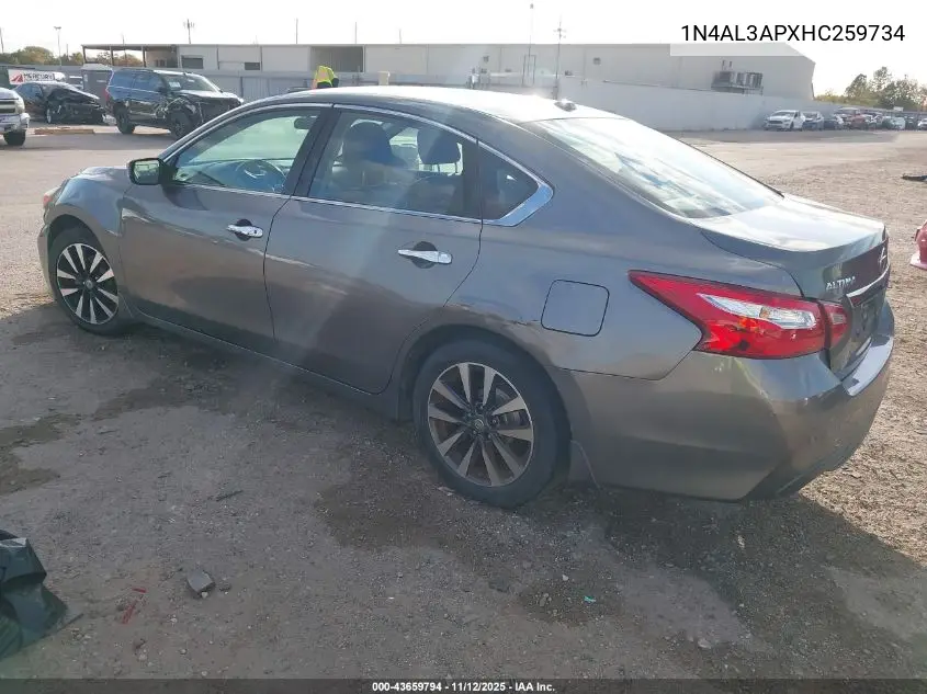 1N4AL3APXHC259734 2017 Nissan Altima 2.5 Sv