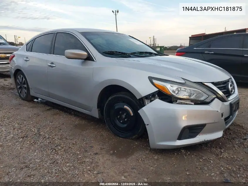 1N4AL3APXHC181875 2017 Nissan Altima 2.5 Sv