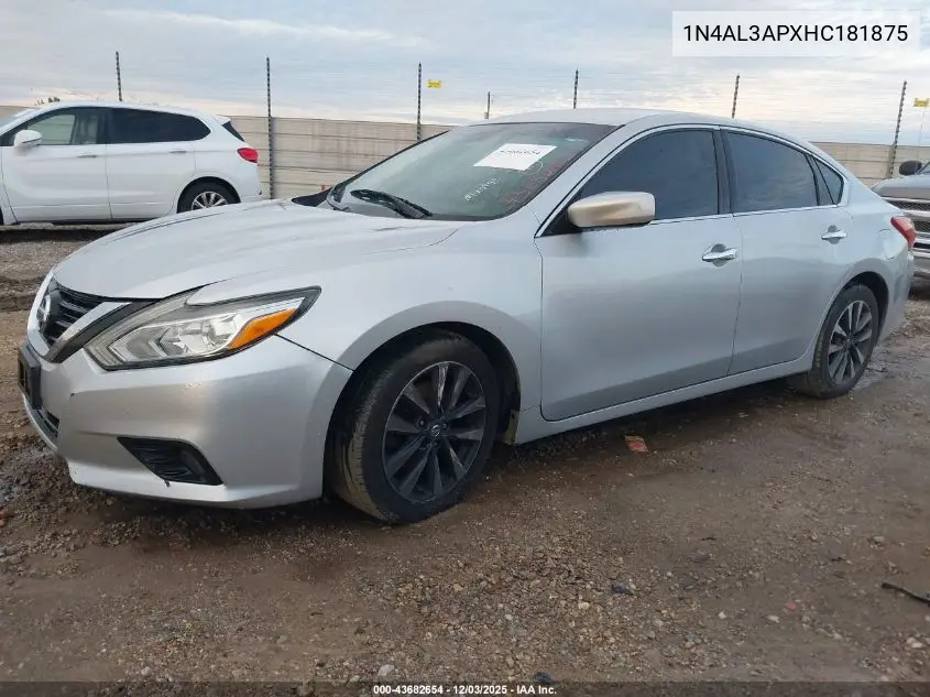 1N4AL3APXHC181875 2017 Nissan Altima 2.5 Sv