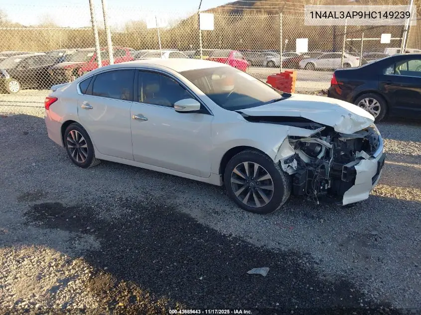 1N4AL3AP9HC149239 2017 Nissan Altima 2.5 Sl