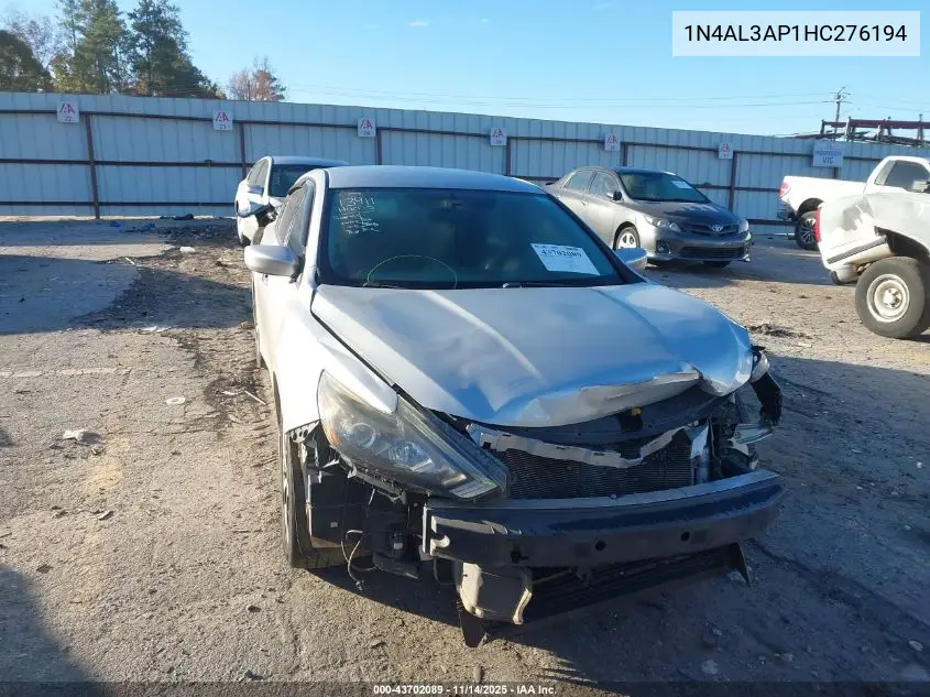 1N4AL3AP1HC276194 2017 Nissan Altima 2.5 Sr