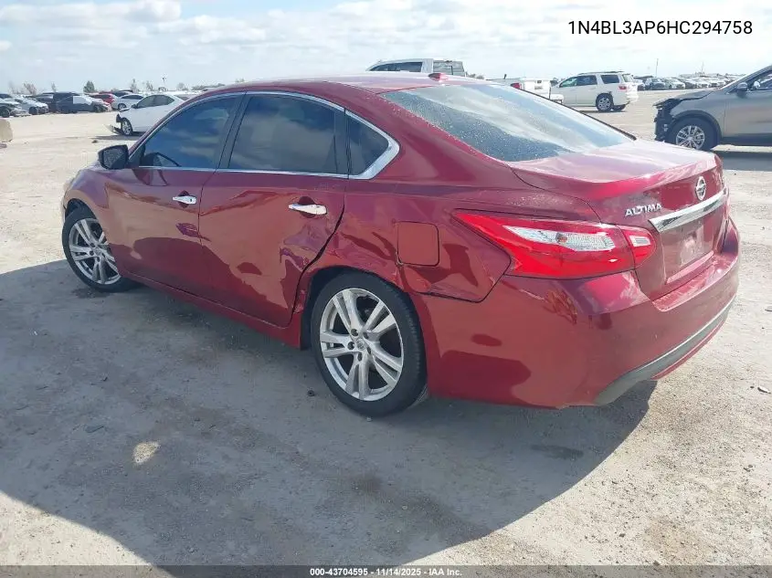 1N4BL3AP6HC294758 2017 Nissan Altima 3.5 Sl