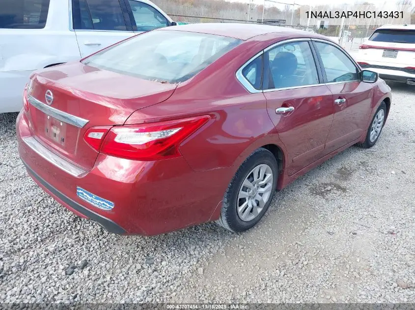 1N4AL3AP4HC143431 2017 Nissan Altima 2.5 S