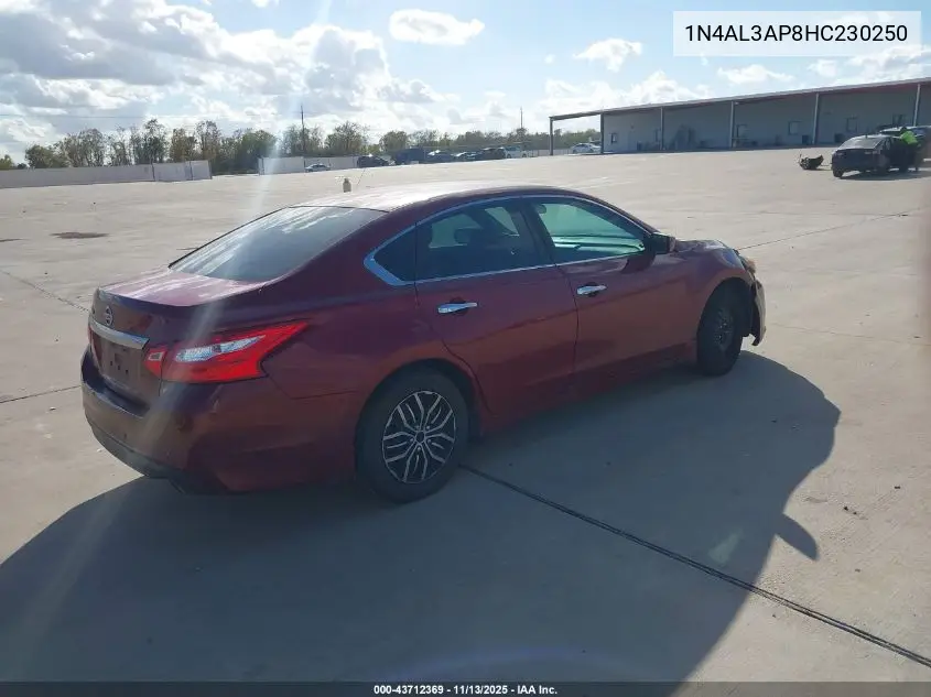 1N4AL3AP8HC230250 2017 Nissan Altima 2.5 S