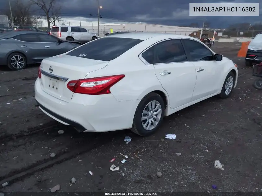 1N4AL3AP1HC116302 2017 Nissan Altima 2.5/2.5 S/2.5 Sl/2.5 Sr/2.5 Sv
