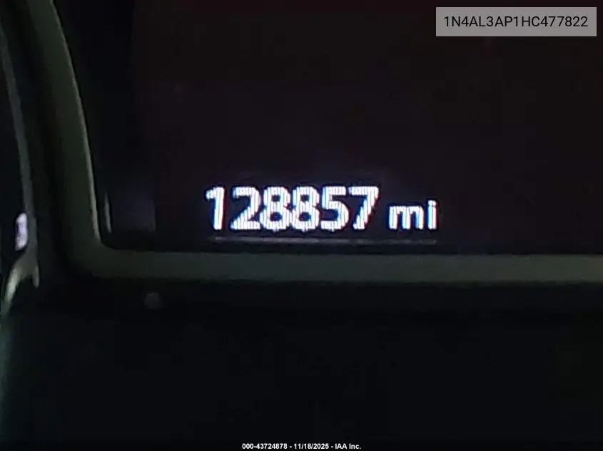 1N4AL3AP1HC477822 2017 Nissan Altima 2.5 Sv