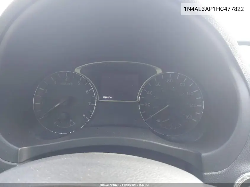 1N4AL3AP1HC477822 2017 Nissan Altima 2.5 Sv