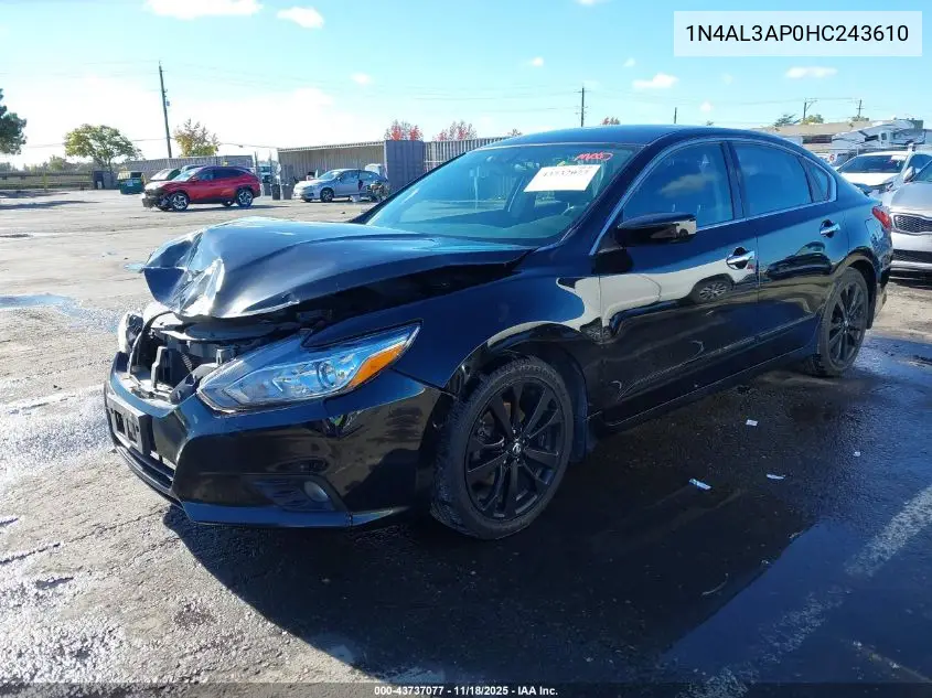 1N4AL3AP0HC243610 2017 Nissan Altima 2.5 Sr