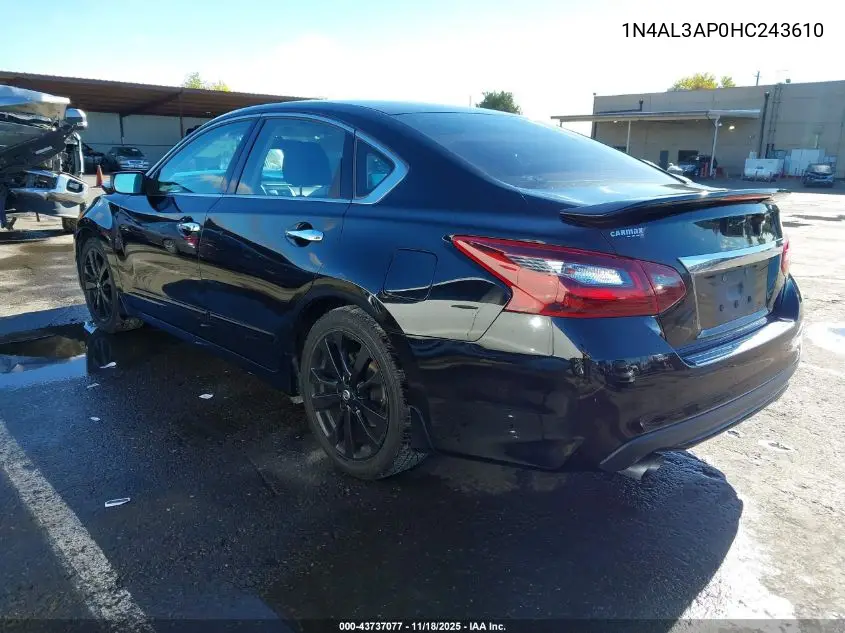 1N4AL3AP0HC243610 2017 Nissan Altima 2.5 Sr