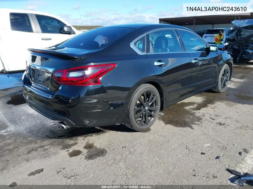 1N4AL3AP0HC243610 2017 Nissan Altima 2.5 Sr