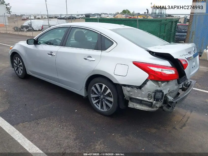 1N4AL3APXHC274993 2017 Nissan Altima 2.5 Sv