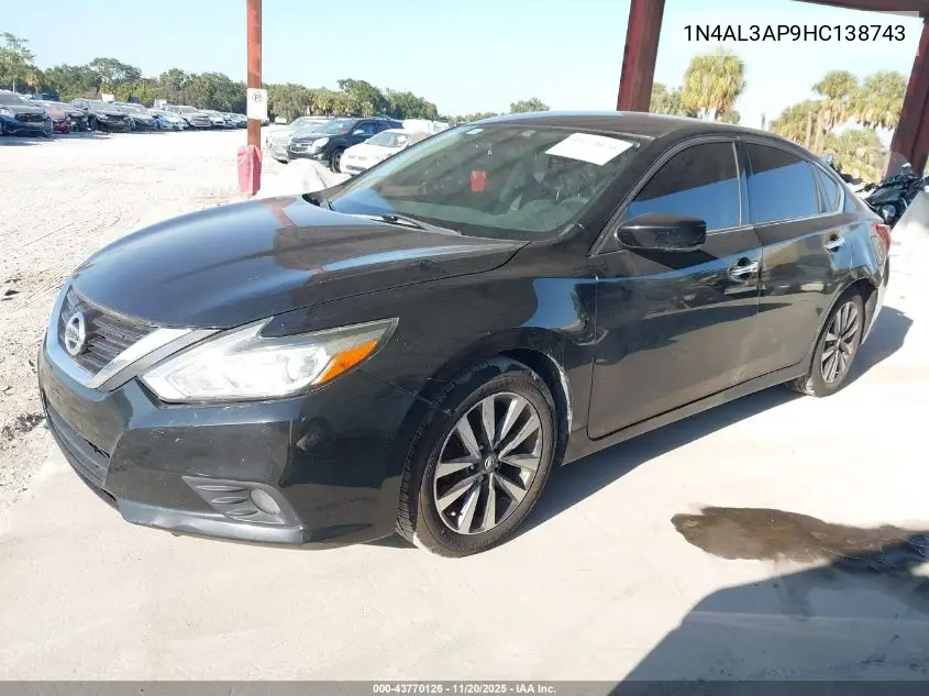 1N4AL3AP9HC138743 2017 Nissan Altima 2.5/2.5 S/2.5 Sl/2.5 Sr/2.5 Sv