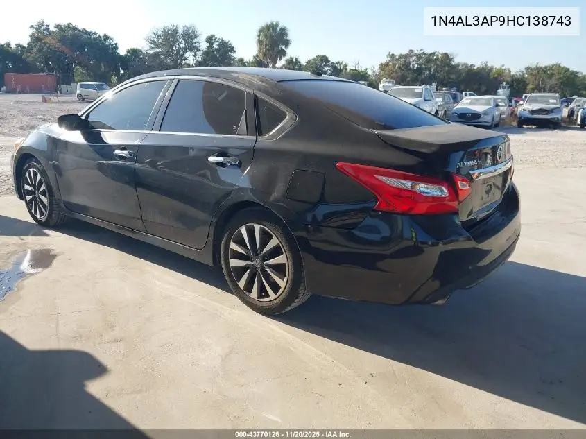 1N4AL3AP9HC138743 2017 Nissan Altima 2.5/2.5 S/2.5 Sl/2.5 Sr/2.5 Sv