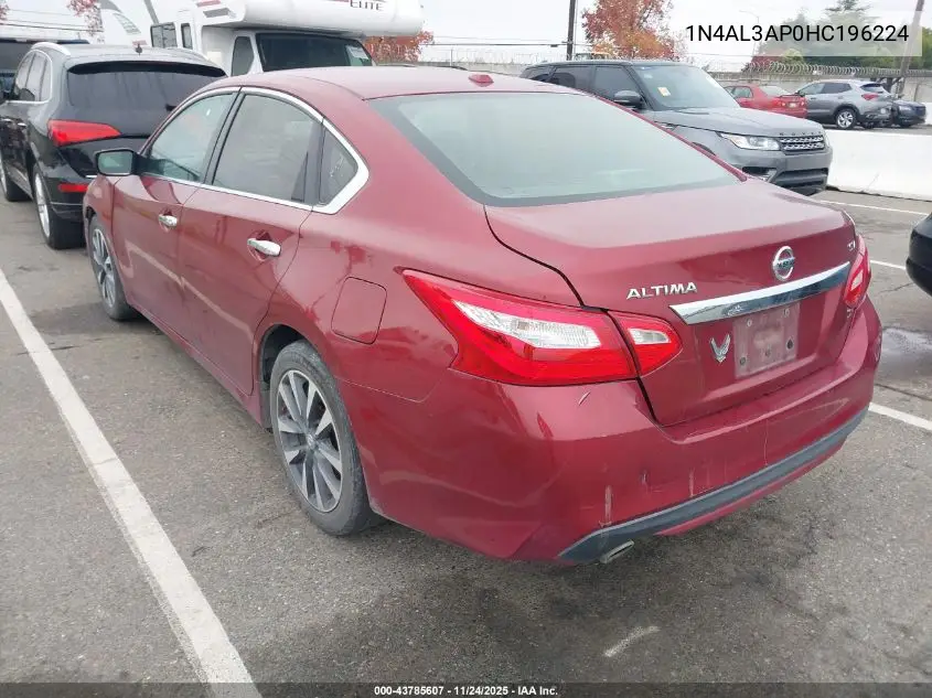 1N4AL3AP0HC196224 2017 Nissan Altima 2.5 Sv