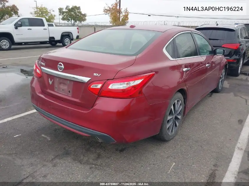 1N4AL3AP0HC196224 2017 Nissan Altima 2.5 Sv