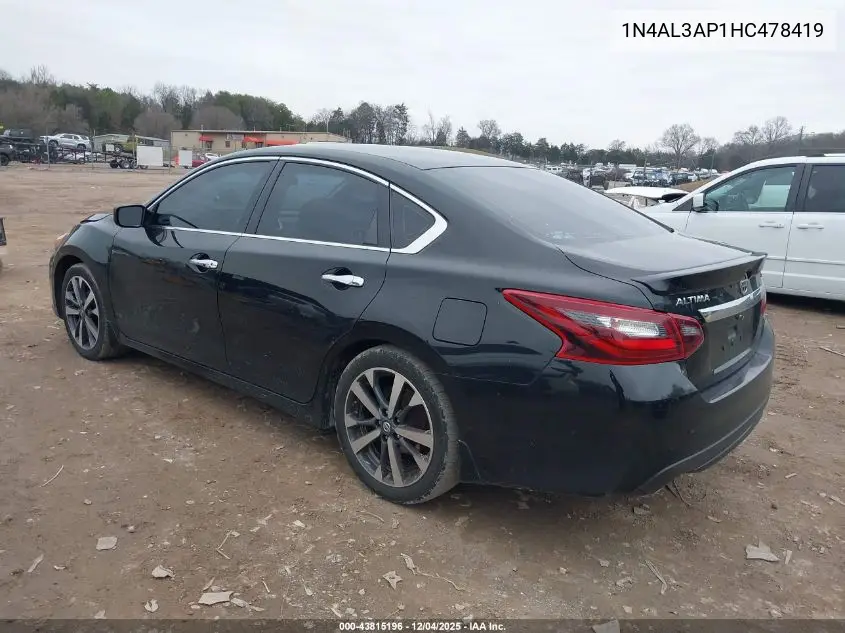 1N4AL3AP1HC478419 2017 Nissan Altima 2.5 Sr