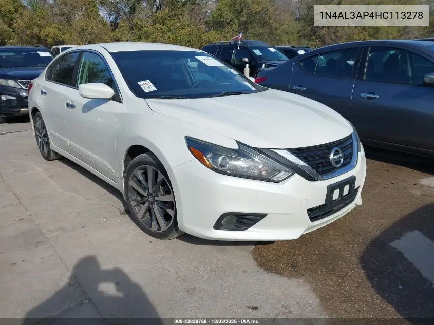 1N4AL3AP4HC113278 2017 Nissan Altima 2.5 Sr