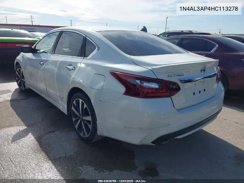 1N4AL3AP4HC113278 2017 Nissan Altima 2.5 Sr
