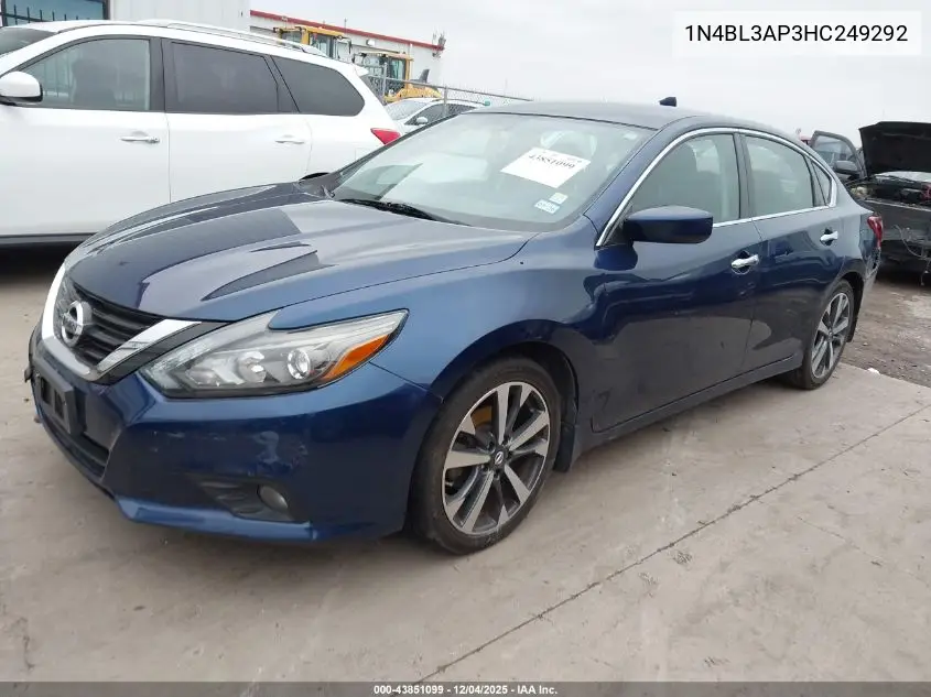 1N4BL3AP3HC249292 2017 Nissan Altima 3.5 Sr