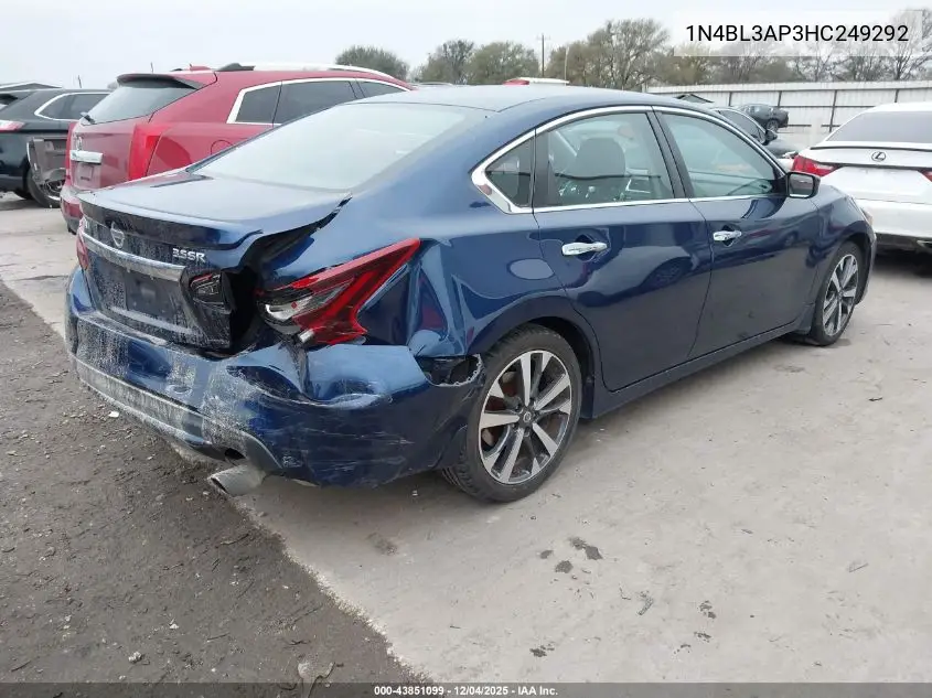1N4BL3AP3HC249292 2017 Nissan Altima 3.5 Sr