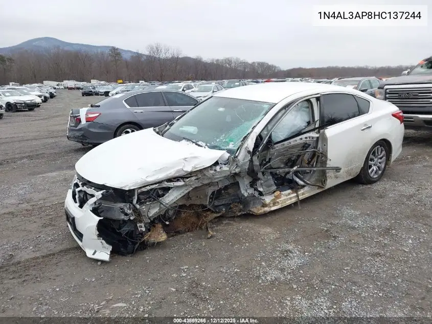 1N4AL3AP8HC137244 2017 Nissan Altima 2.5 S