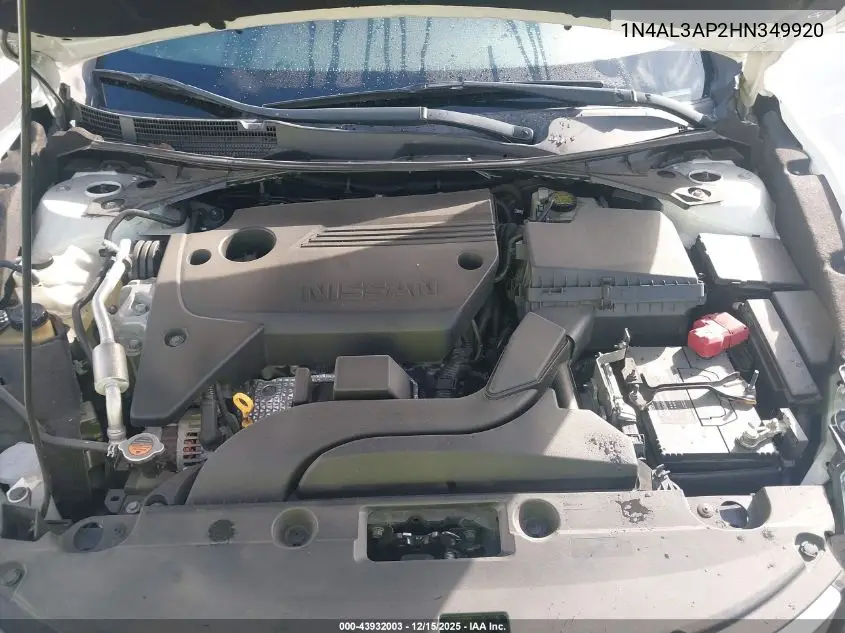 1N4AL3AP2HN349920 2017 Nissan Altima 2.5 S