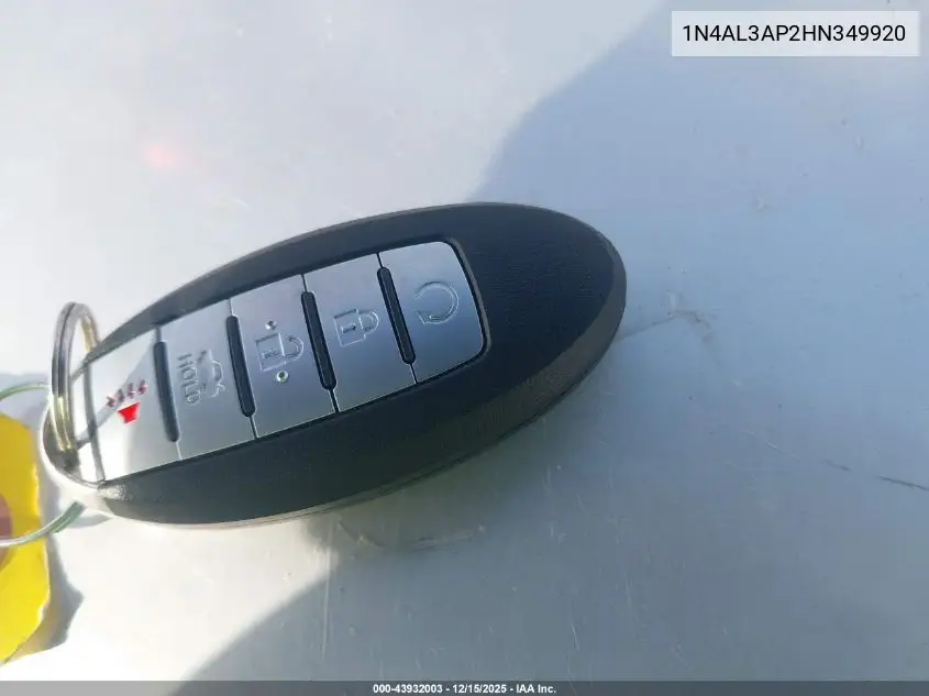 1N4AL3AP2HN349920 2017 Nissan Altima 2.5 S