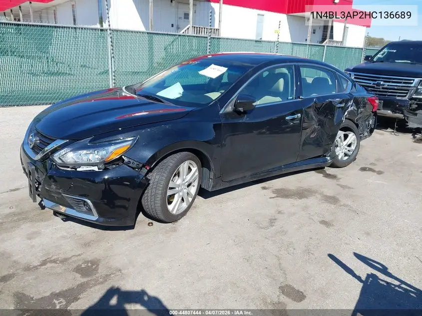 1N4BL3AP2HC136689 2017 Nissan Altima 3.5 Sl