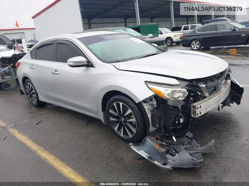 1N4AL3AP3JC136279 2018 Nissan Altima 2.5 Sv